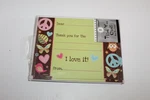 Amscan Hippie Chick Thank You Cards & Envelopes Lot Of 8 Peace Signs New. Price: $5.85.