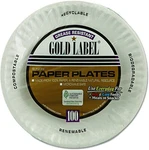 Ajm 9" Diameter, 12 Pt. Coated Paper Plate 100/PACK, Pack/case New. Price: $58.38.