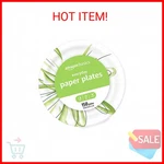 Amazon Basics Everyday Disposable Paper Plates, 10 Inch, Microwave-safe, Cut Res New. Price: $21.04.
