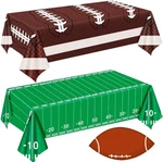 2 Pack Tablecloth - Party Decorations, Plastic Footballs New. Price: $10.12.