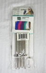 New Set Of 4 Wellness Stainless Steel Straws, Flex Silicone Tips. Cleaner Brush.. Price: $10.00.