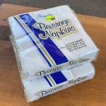 American Tissue Corp Magnolia Brand White Beverage Napkins 10"X10" Vintage Nos New. Price: $14.99.