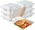 Ecolipak 50 Pack Clamshell Take Out Food Containers, 100% Compostable Disposable New. Price: $31.98.