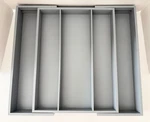 Royal Craft Wood Bamboo Kitchen Drawer Organizer 3 (+2) Compartments, Used. Price: $29.99.