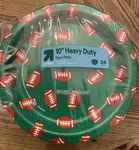 Lot Of Packs Up & Heavy Duty Paper Plates 24 Ct (96 Total) Green Football New. Price: $18.00.