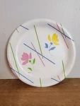 Vintage Dixie Paper Plate Dessert Appetizer 17 Ct 7" 1980'S Open. Price: $9.00.
