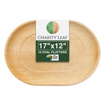 Charity Leaf Disposable Palm 17" X 12" Trays (10 Pieces) Bamboo Like Ser... New. Price: $56.23.