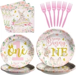 Grencian 96 Pcs Some Bunny Is One Decorations Easter 1ST Birthday Party Pl New. Price: $29.47.