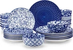 Selene Plates And Bowls For 4, 12 Pieces Dinnerware Sets, Mircowave Dish New. Price: $159.92.