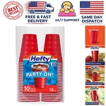 Party On! 50 Count 18 Oz Red Disposable Cups Effortless Celebrations New. Price: $9.99.