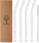 Glass Smoothie Straws, Reusable Clear Bent 9 X 10 Mm Drinking Set Of New. Price: $9.38.