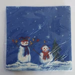 Creative Papers C.r. Gibson Snowman Christmas Blue 16 X 3-PLY Lunch Napkins Vtg New. Price: $7.99.