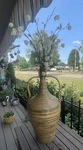 Large Unique 28 Tall Lightweight (possibly) Bamboo Vase W/ Handles Used. Price: $22.99.