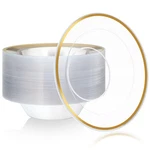 Foldtier 50 Pcs Clear Plastic Party Bowls 12 Oz Dessert Disposable Dinn... New. Price: $43.27.