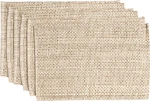 Sweet Home Collection 100% Cotton Placemats For Dining Room Rectangle Two Tone. Price: $35.37.