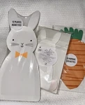 New Meri Bunny Rabbit Shaped Paper Plates & Napkins Carrot. Price: $11.95.