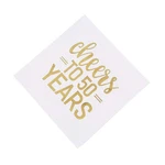 Unique 72571 Cheers To 50 Years Lunch Napkins X 16CT, Multicolor New. Price: $12.92.