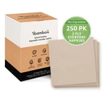 Ibambo Bamboo Everyday Napkins 250 Pack, 2-PLY, Compostable Dinner New. Price: $19.97.