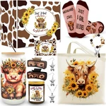 10 Pcs Highland Cow Gifts Set For Women, Themed Stuff With 16 Oz... New. Price: $38.04.
