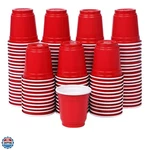 120CT 2OZ Mini Disposable Shot Cups, Small Red Plastic Party For Parties... New. Price: $13.25.