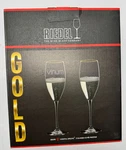 Riedel Gold Rim Vinum Cuvee Prestige, Set Of 2 New. Price: $53.99.