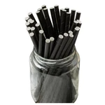 Disposable Black Paper Straws 500 Count 7.75" For Cold Beverage Service New. Price: $32.03.