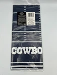 Amscan Dallas Cowboys Plastic Table Cover 54" X 96" Blue Football Field New. Price: $16.99.