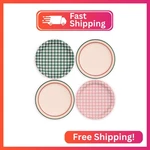 Xo, Fetti Camp Gingham Paper Plates - 24 Pk, 9" Bachelorette Decorations, New. Price: $19.68.