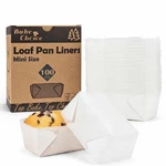 Bake Choice 100 Pcs White Loaf Pan Liners Compatible With Mini, New. Price: $14.99.