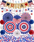 33PCS 4TH/FOURTH Of July Memorial Day Decorations, Patriotic Outd... New. Price: $20.58.