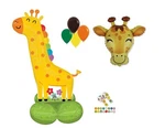 Giraffe Airloonz 40'' Balloon & 5 Piece Bouquet Birthday Party Decorations New. Price: $17.99.