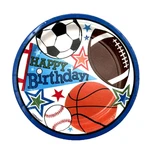 Happy Birthday 7'' Dessert Paper Plates All Sports Fans Unisex 32CT -4 Pk 8CT New. Price: $15.88.