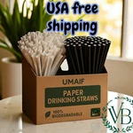 Paper Drinking Wrapped Straws Biodegradable Compostable 7.75 X 0.24" 1000 New. Price: $14.99.
