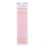Slant Collections Reusable 6-COUNT (11-INCHES Tall), Pink Glitter & Gold New. Price: $14.84.