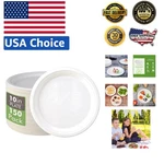 Sustainable 150-PACK 10.25-INCH Compostable Paper Plates For Parties And Events New. Price: $66.87.