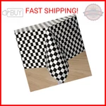 Giftexpress 2-PACK Black & White Checkered Flag Tablecloth Plastic Party Favor New. Price: $10.44.
