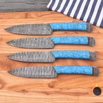 Lot Of 4 Handmade Damascus Steak Knives Premium Dining Table Cutlery Blade New. Price: $61.66.