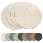 13" Round Placemats Set Of 4, Reversible Faux Leather Heat Resistant Table Ma... New. Price: $27.16.