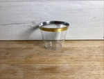 100 Plastic Cups 9 Oz Gold Fashioned Tumblers Rimmed For Party Decorations New. Price: $26.00.