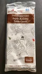 Thanksgiving Paper Activity Table Cover 54"X81" Rectangle Usa Way To Celebrate New. Price: $7.00.