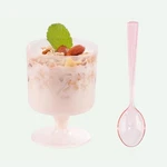 Wdf 96PACK 7OZ Pink Plastic Dessert Cups With Spoons - Appetizer For Partie Open. Price: $10.99.