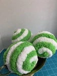 Lot 3 Yarn Covered Foam Balls Halloween Decor Wreath Tray Table Wall Gr White New. Price: $13.25.