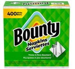 Bounty Paper Napkins, White, 400 Count New. Price: $9.98.
