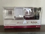 Mozaik Premium Plastic Mini Appetizer & Dessert Tasting Set, 96 Pieces Open. Price: $6.00.