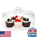 Kvmorze 11" Clear Glass Round Cake Dome Cover Pastry Display & Storage New. Price: $56.68.
