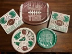 Football Party Pack Large Touchdown Plates Napkins Set Super Bowl New. Price: $24.99.