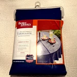 Better Homes & Gardens Blue Peva 70" Round Umbrella Tablecloth W/ Zipper New. Price: $24.99.