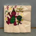 Barney And Baby Bop Vintage 1993 Party Napkins Hallmark 90 Pbs New. Price: $12.00.