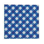 Fun Express Blue Gingham Disposable Paper Luncheon Napkins - 1/2", 16 Count New. Price: $12.01.