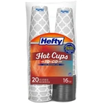 Hefty 16 Ounce Disposable Paper Coffee Cups With Lids 20 Count Double Wall In... New. Price: $32.09.